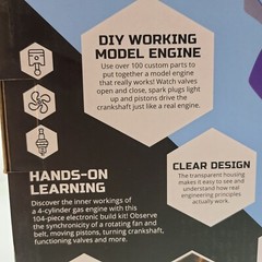 Discovery #Mindblown Model Engine Kit with Moving Parts and LED Lights.