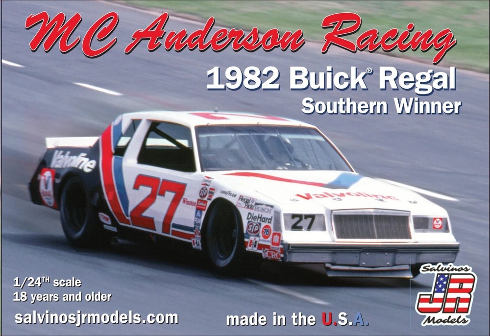Salvino Anderson ’82 Buick Regal Southern Winner NASCAR Stock Car model kit 1/24