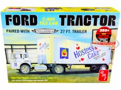 SKILL 3 MODEL KIT FORD C-900 TRUCK TRAILMOBILE TRAILER HOSTESS 1/25 AMT AMT1221