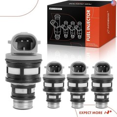 A-Premium Set of 4 Fuel Injectors Compatible with Chevrolet Beretta, Cavalier,