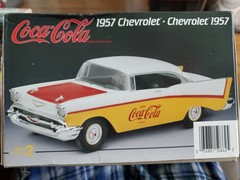 AMT/Ertl Coca-Cola 1957 Chevy Bel Air Hardtop VTG 1998 1:25 Model NEW Open Box