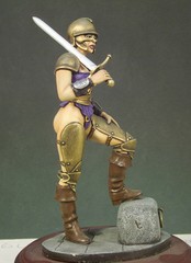 G007, GLADIATOR GIRL, Andrea Miniatures, 1:22, 80mm Metal Miniature, Brand NEW