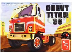 SKILL 3 MODEL KIT CHEVROLET TITAN 90 TRUCK 1/25 SCALE MODEL BY AMT AMT1417