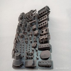 1/25 3D Resin Dodge Dual Plug 426 Engine/W Transmisison Scale Model Kit Parts