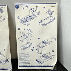 1993 Glencoe Models 1960s Ferrari & Jaguar Convertible 1:72 Plastic Model Kits