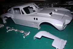 GRAND SPORT CORVETTE BODY,PHOTO ETCHED & DETAIL KIT,DECALS ,INTERIOR,GLASS,TRIM