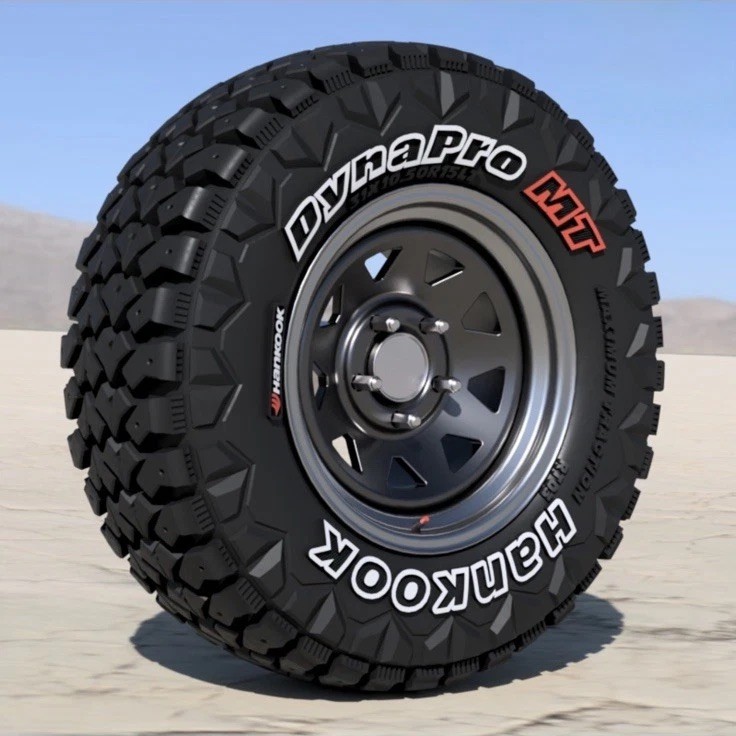 1/24 Scale Resin 15”HanKook DynaPro A17 Off-Road Mud Tire & Rim Set Of 5