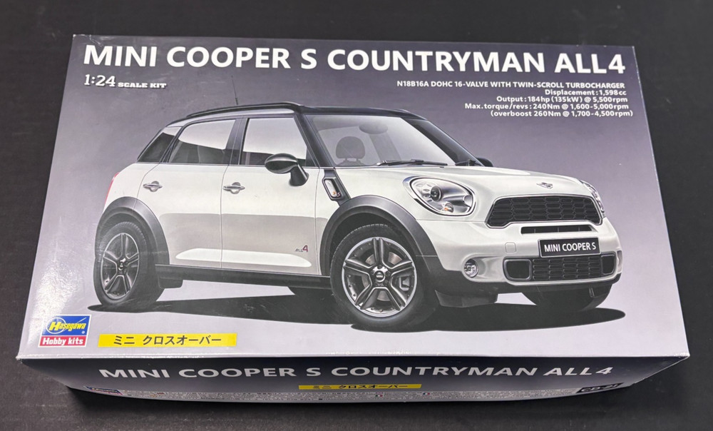 Hasegawa 1:24 Mini Cooper S Countryman All4 – #24121 – NEW