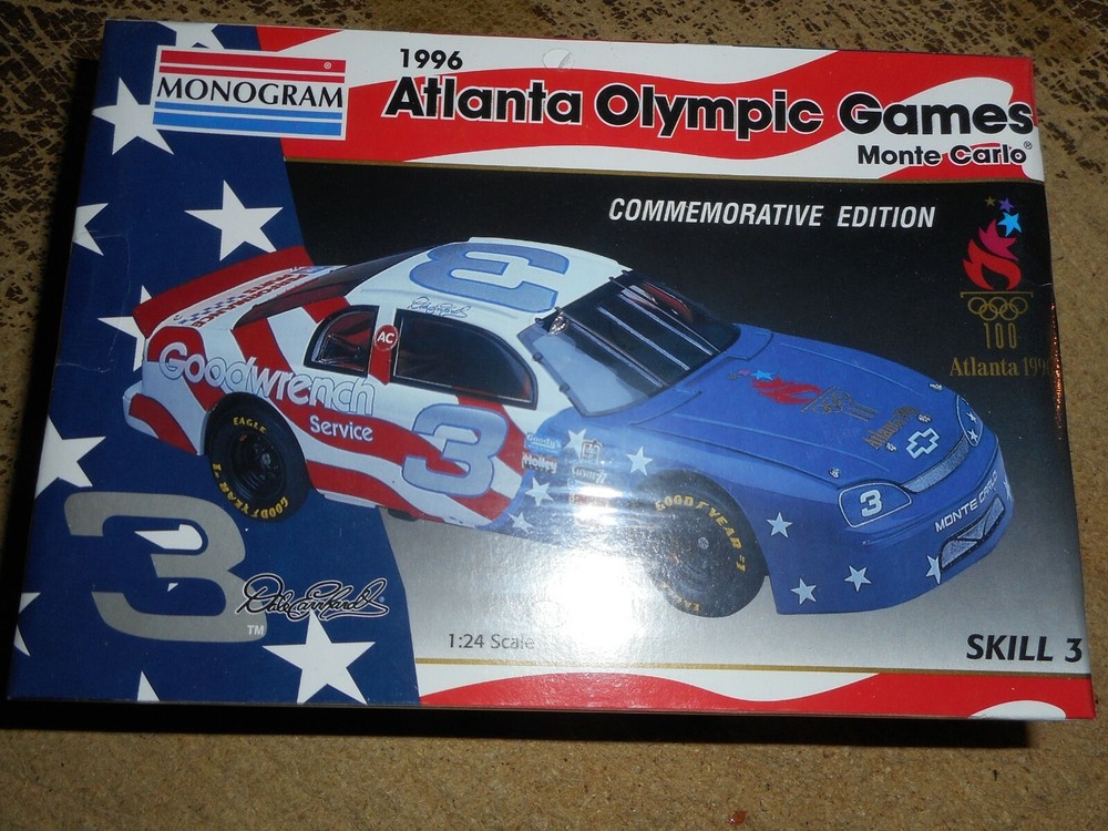 Monogram 1996 Atlanta Olympic Games Monte Carlo Car Model in Sealed Box 1/24