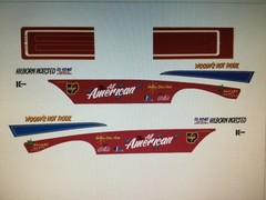 Decals – 57 Chevy gasser, “All American”. Beautiful!