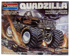 Monogram Quadzilla 4X4 Pick-Up Monster Truck Vtg 1984 1:24 Model Kit NEW SEALED