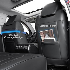 for Toyota Tundra Seat Covers 2014-2021(CrewMax only), Full Covered SR/SR5