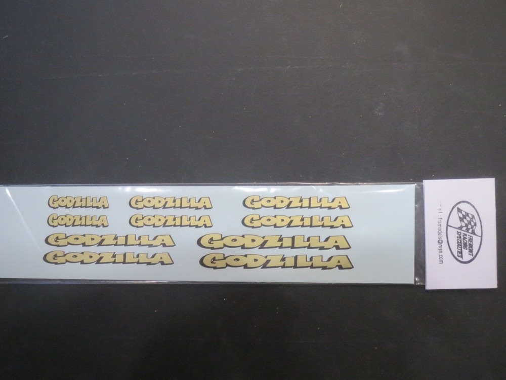 Godzilla Original Design 1/25 Decal from Fremont Racing Specialties