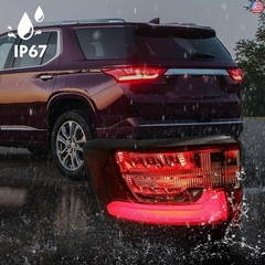 FIONE LED Outer Tail Light Assembly Compatible with Chevy Traverse 2018 2019