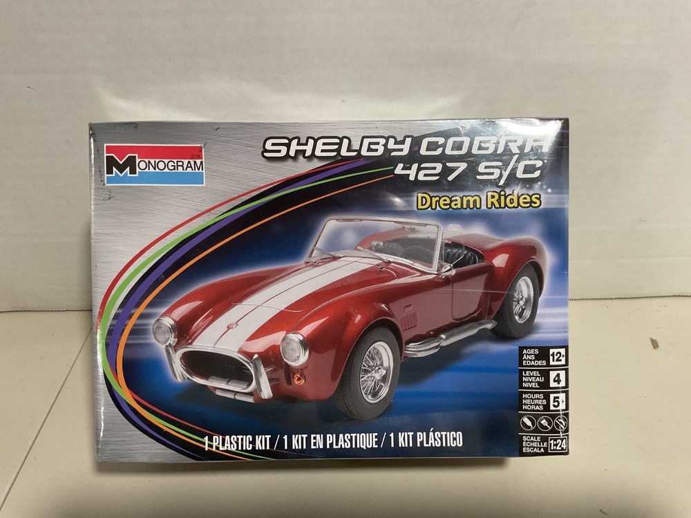 Monogram 85-4011 Shelby Cobra 427 S/C Dream Rides 1:24 Scale Plastic Model Kit