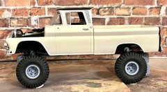 1/24 Scale: 15-Inch “Aftershock” Wheels W/ Huge 35-inch Mud Tires. Resin