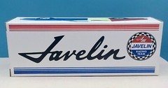 1969 AMC Javelin Blue White Red Racing Team Custom Promo Model BOX ONLY NO CAR