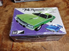 Vintage MPC 74 Plymouth Road Runner Model Kit Open Box Sealed
