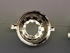AMT Kenworth W-925 Two Chrome Outer Rear Wheels from 1:25 Model Kit *Thank You*