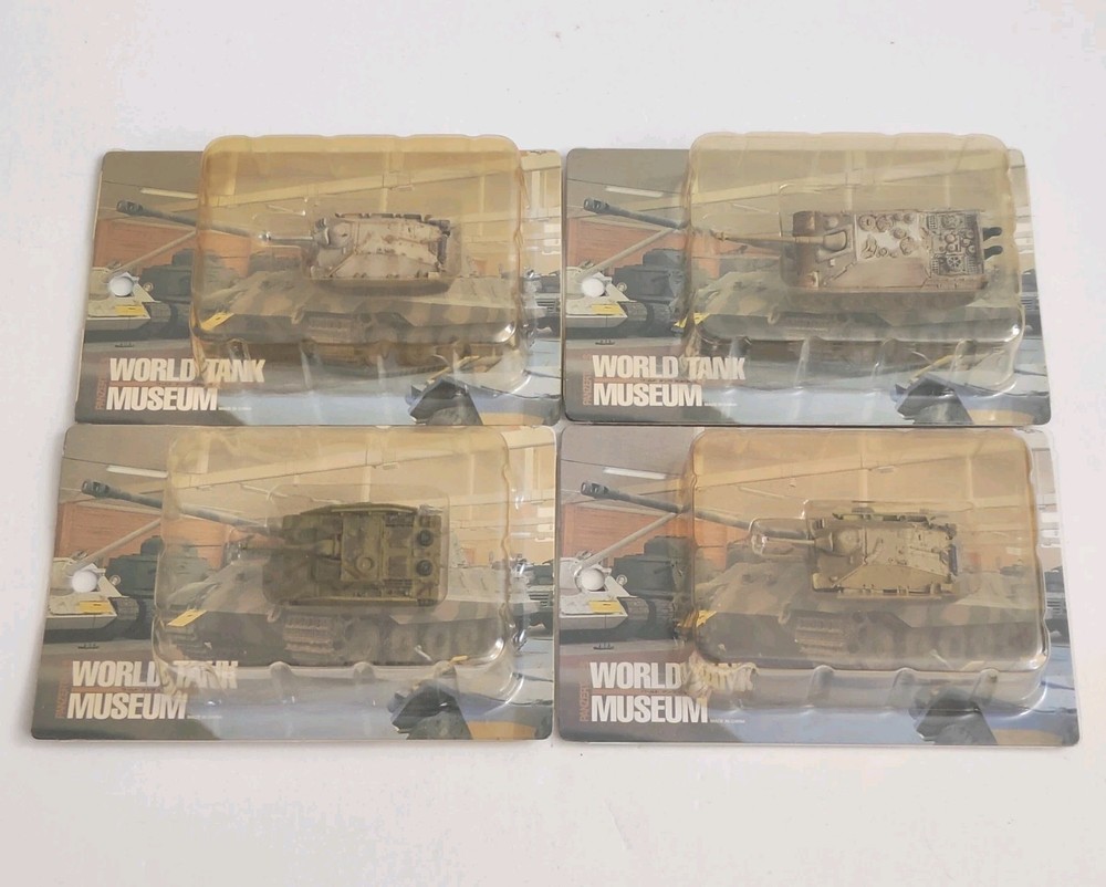 Takara 1:144 World Tank Museum Series 02 WW2 German Tanks Lot of 4 [D]