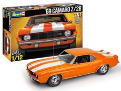 Revell 12812 1:12 1969 Chevrolet Camaro Z/28 3-in-1 Plastic Model Kit