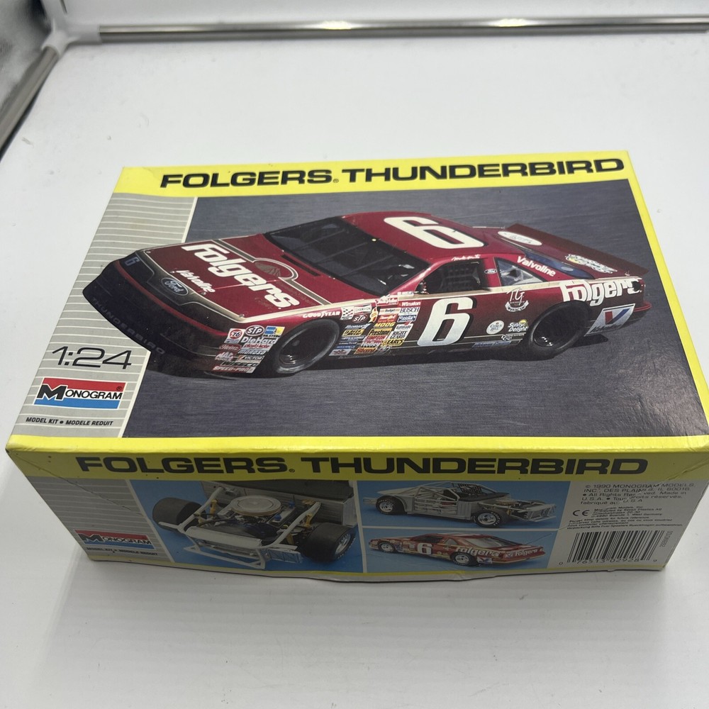 Mark Martin #6 Folgers Thunderbird Monogram Model Kit 1990 Nascar with figure