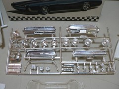Vintage AMT 1967 Thunderbird H.T. 1/25 Model Kit 6227-170 New Open Box Parts