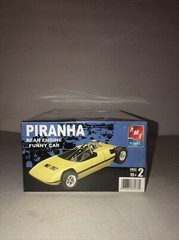 AMT Piranha Funny Car Model Kit Sealed Drag Car Retro Deluxe #38176 Rear Engine