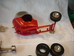 Vintage Model Amt Tom Danel Red Baron for parts or restore free shipping