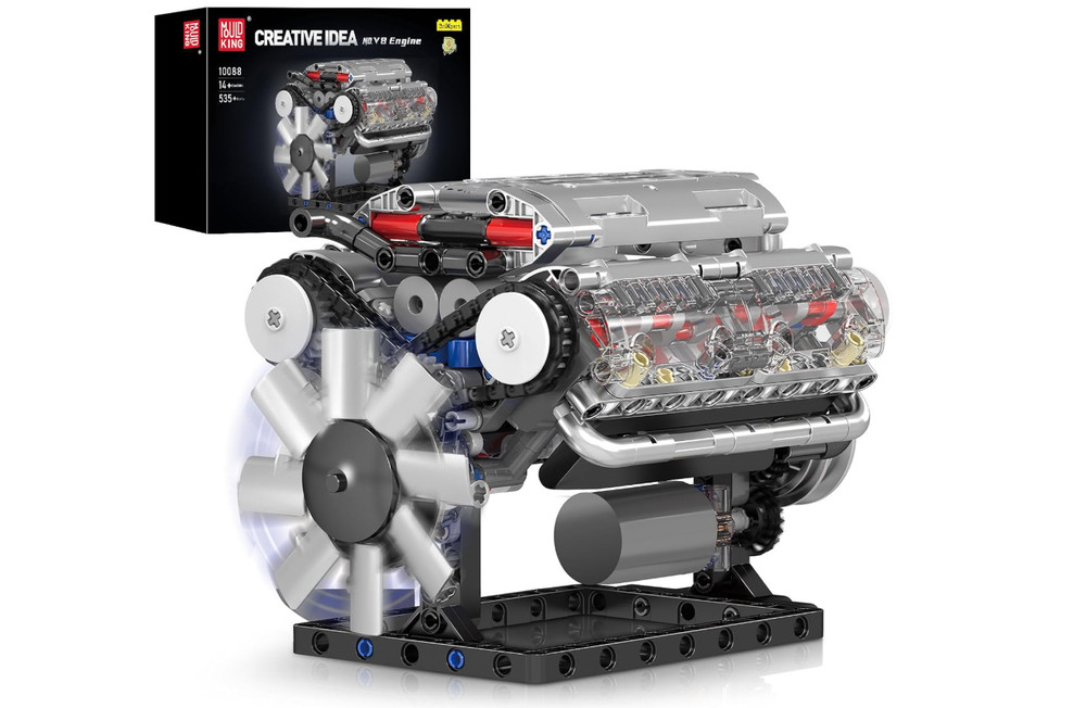 For Adults V8 Combustion Engine Model Building Kits Internal DIY Hobby