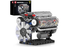 For Adults V8 Combustion Engine Model Building Kits Internal DIY Hobby