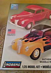 Ford Coupe 1940 Police Lindberg Car Model Kit 72159 New 2006 3 Way Stock Custom