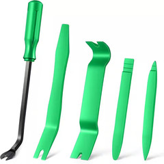 Auto Trim Removal Tool Kit Plastic Pry Tool Set Green 5-Pieces for Interior Door