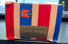 Grand Pix Models 1/43, Ford GT40, 1965 Daytona Winner ,White Metal , Built