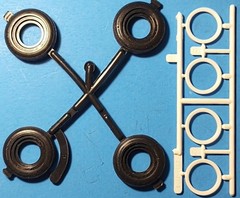 59 CADILLAC ELDORADO CONV WIDE WHITE WALL TIRES – MONO 2957 MODEL KIT PARTS LOT