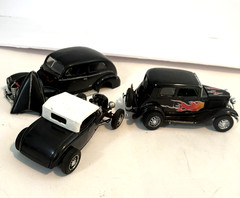 Model Cars Junkyard. Lot of 3. Hot Rod.