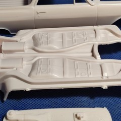 🌟 Body Shell & Frame 1965 El Camino 1:25 Scale 1000s Model Car Parts 4 Sale AMT