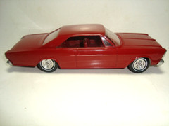 AMT 1966 Ford Galaxie 2 DRHT Dealer Promo Model Car / Candy Apple Red