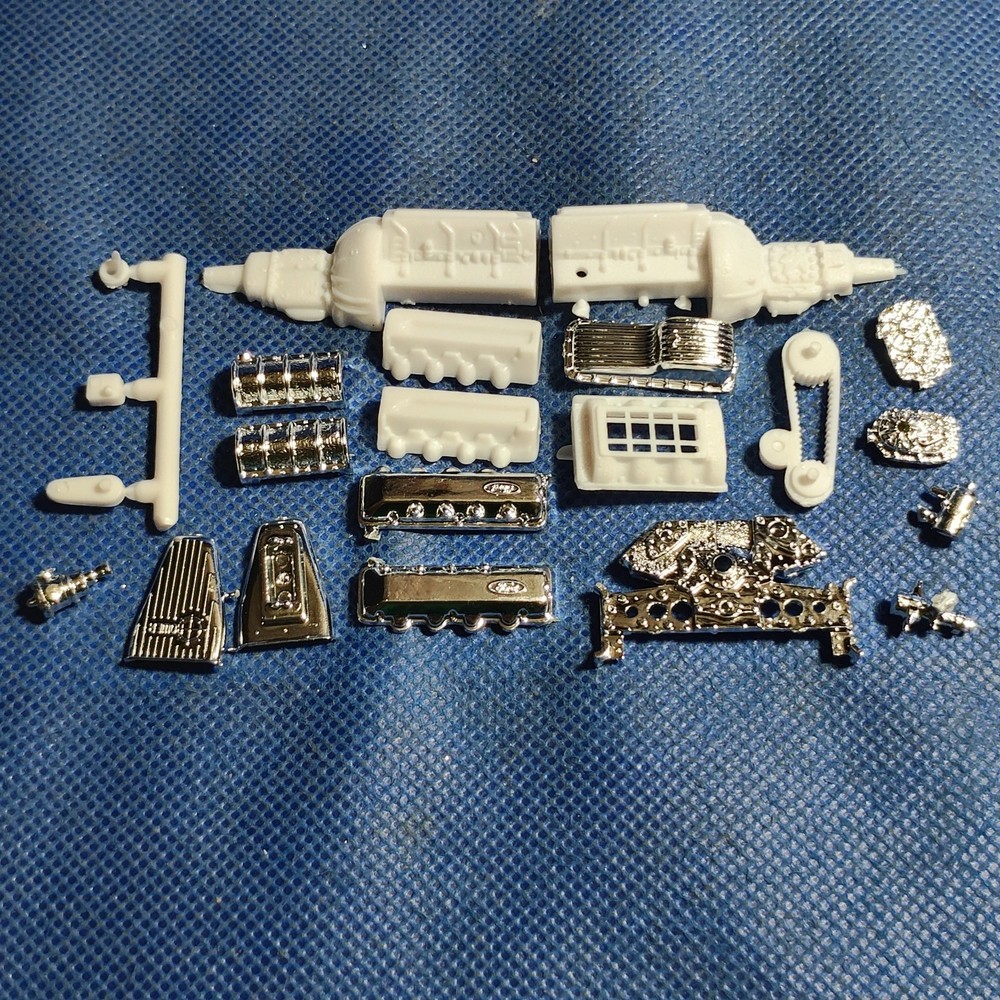 🌟 427 Engine 1969 Mustang Funny Car 1:25 Scale 1000s Model Car Parts 4 Sale AMT