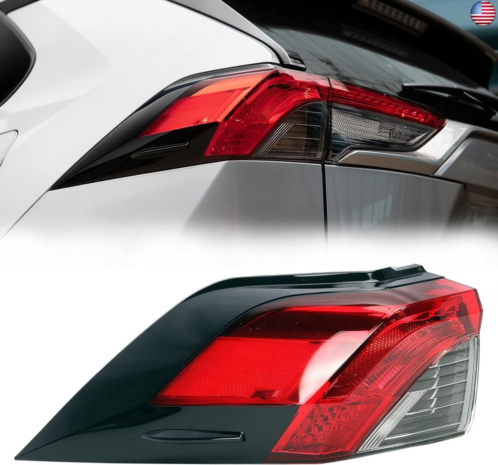 Rear LED Tail Light Assembly, Left Driver Side Outer Brake Tail Lamp, for