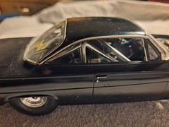Custom Black Pre-Built Painted Model Car Detailed Engine Roll Cage ESSEX Decal