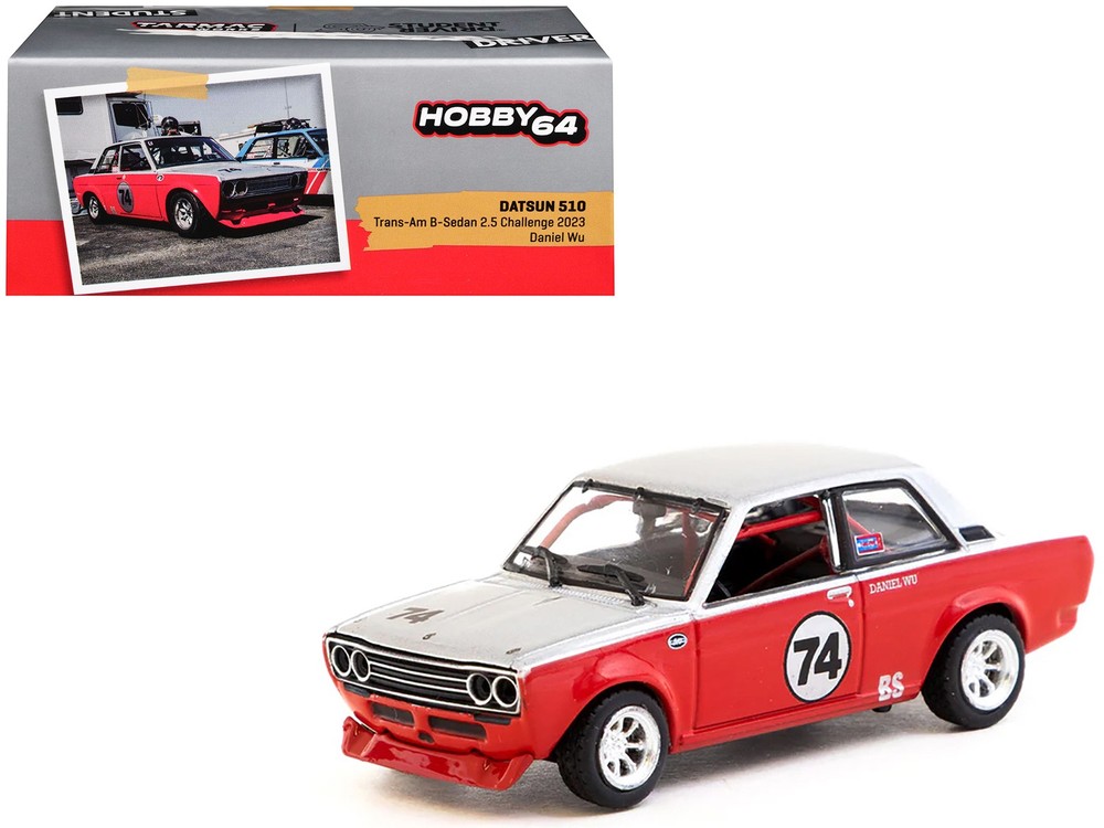 Tarmac Works T64-052-SD 1/64 Datsun 510 #74 Daniel Wu “Trans-Am