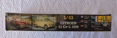 Citroen 11 CV L 1939 Automobile” Plastic Model Kit, Factory Sealed