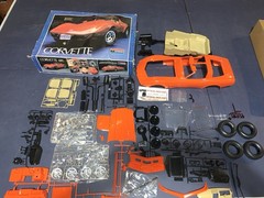 Vintage 1978 Monogram 23” Long Corvette 1/8 Scale Plastic Model Kit New