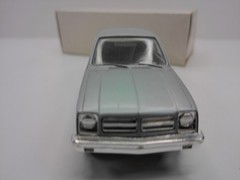 MPC 1977 Chevy Chevette Silver Vintage PROMO 1/25 Model Car W/ BOX