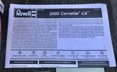 New/Old Stock Revell 2005 Corvette C6 Model Kit, 1:25 Scale