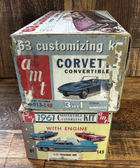 VINTAGE AMT ’61 ’63 CUSTOMIZING KIT CORVETTE THUNDERBIRD CONVERTIBLE **BOX ONLY*