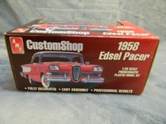 1/25 SCALE 1958 EDSEL PACER PRE-PAINTED BLACK & RED AMT CUSTOM SHOP MODEL KIT