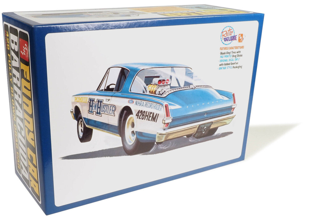 AMT 1966 Plymouth Barracuda Funny Car “Hemi Hustler” 1:25 Model Car Kit 1464
