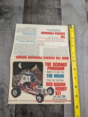 VINTAGE 1971 MONOGRAM RED BARON MODEL ADVERTISEMENT BROCHURE